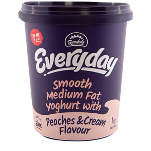 SUNDALE PEACHES & CREAM YOGHURT 1kg